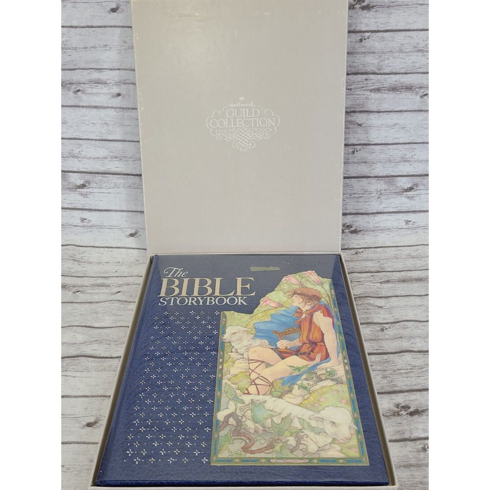 The Bible Storybook By Gail Peterson 1974 Dust Jacket Hallmark  Guild Collection